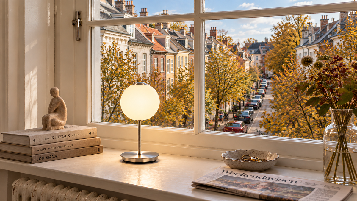 Stål, aluminium og mundblæst glas