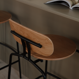 UMAGE Lifestyle Curious Barstool Oak Black 8