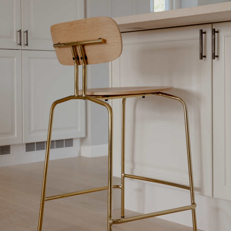 UMAGE Lifestyle Curious Counterstool Brass Oak 2