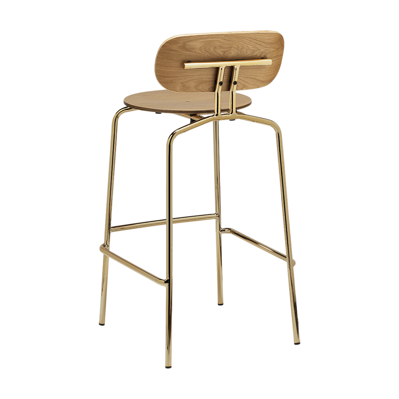 UMAGE Packshot 5918 1 Curious Bar Stool Oak Brass (3)