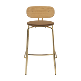 UMAGE Packshot 5918 1C719 01 Curious Bar Stool Oak Brass Sugar Brown (1)