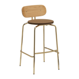UMAGE Packshot 5918 1C719 01 Curious Bar Stool Oak Brass Sugar Brown (2)