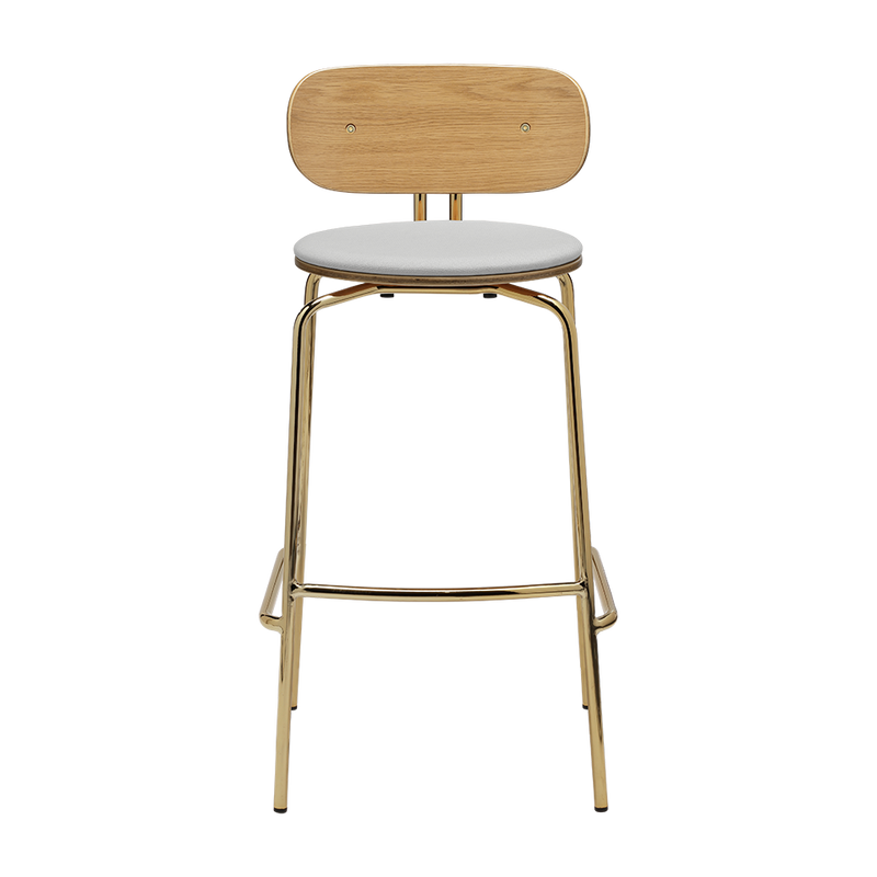UMAGE Packshot 5918 1C719 03 Curious Bar Stool Oak Brass Sterling (1)