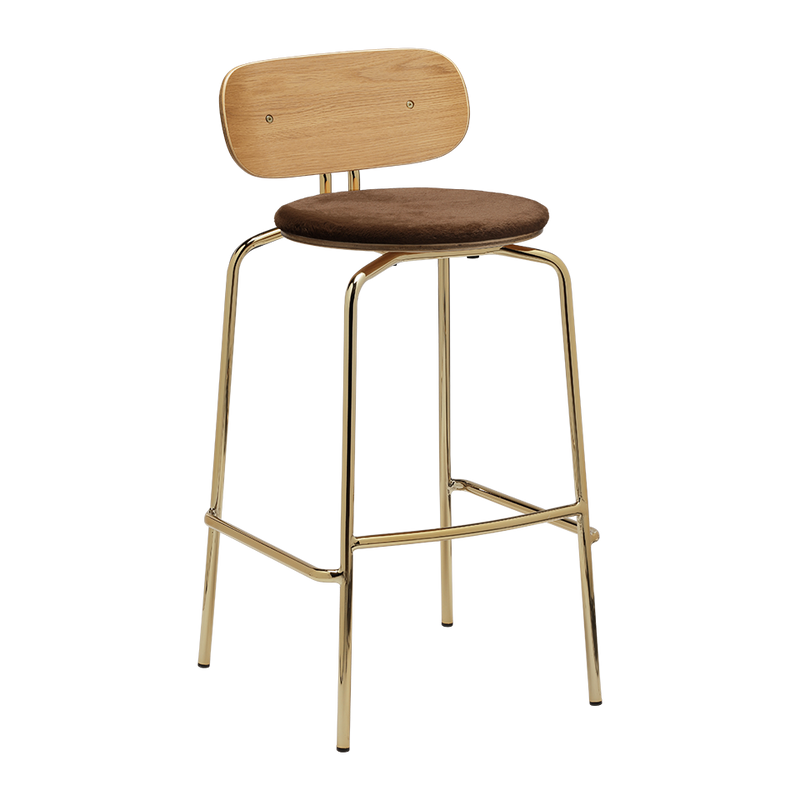 UMAGE Packshot 5918 1C719 19 Curious Bar Stool Oak Brass Teddy Brown 2