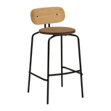 UMAGE Packshot 5918 3C719 01 Curious Bar Stool Oak Black Sugar Brown (2)