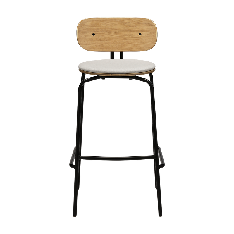 UMAGE Packshot 5918 3C719 02 Curious Bar Stool Oak Black White Sands (1)