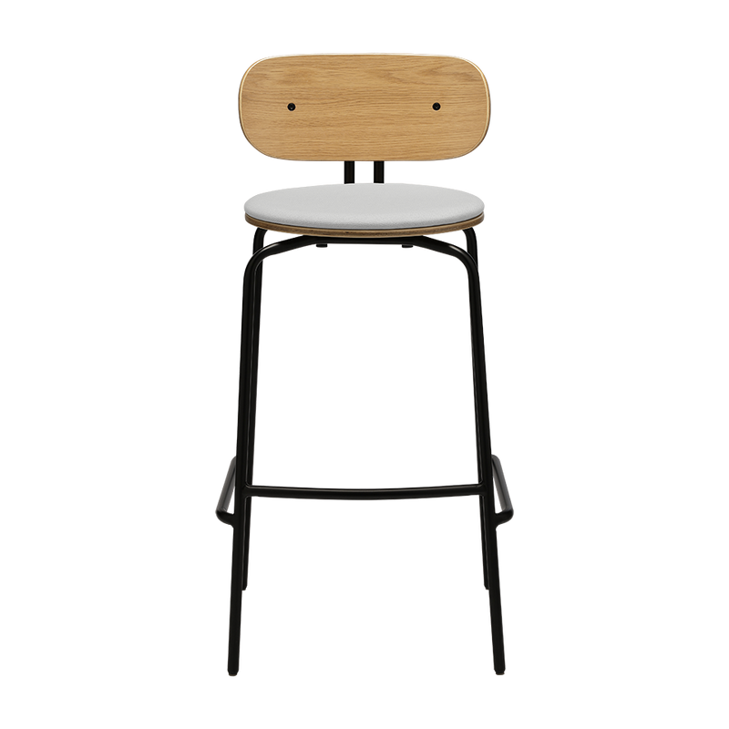 UMAGE Packshot 5918 3C719 03 Curious Bar Stool Oak Black Sterling (1)