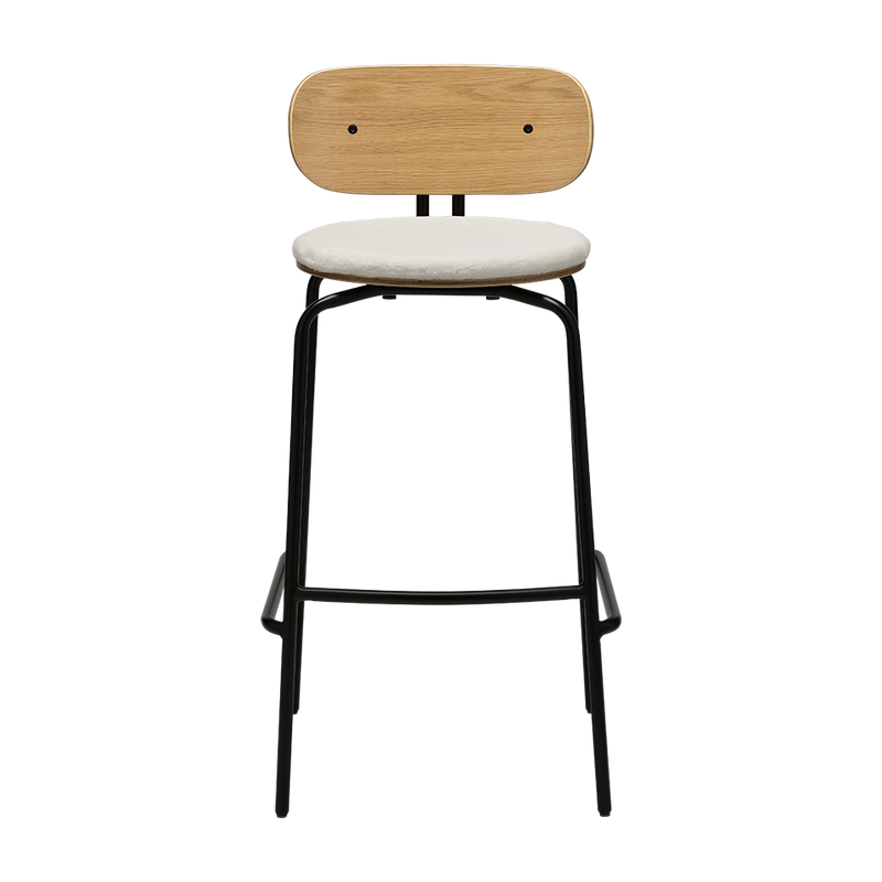 UMAGE Packshot 5918 3C719 18 Curious Bar Stool Oak Black Teddy White (1)