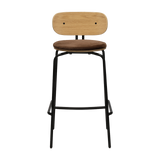 UMAGE Packshot 5918 3C719 19 Curious Bar Stool Oak Black Teddy Brown (1)